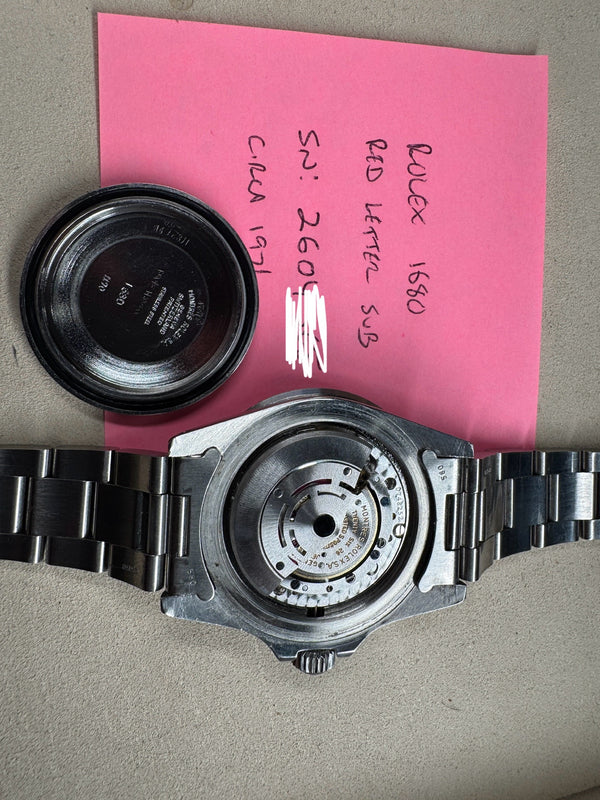 Rolex “Red Letter” Submariner Mk4 (Ref 1680) - Biel Watches