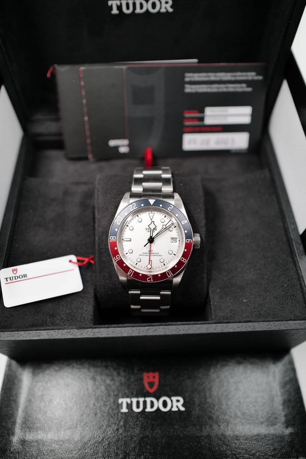 Tudor Black Bay GMT "Pepsi" White Dial (79830RB) - Biel Watches