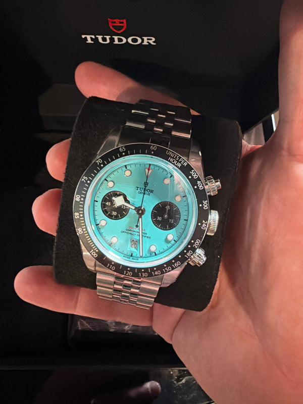 Tudor Black Bay Chrono (79360N) | Flamingo Blue 41mm Steel | Pre-Owned