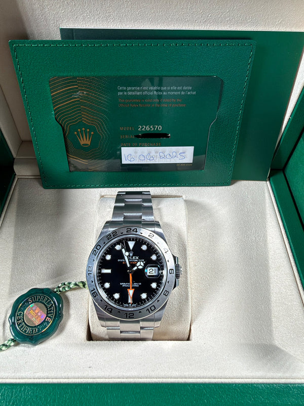 Rolex Explorer II (226570) | 42mm Steel | Pre-Owned