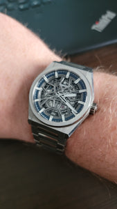 Zenith Defy Classic 41mm Ceramic Blue Skeleton Dial Watch