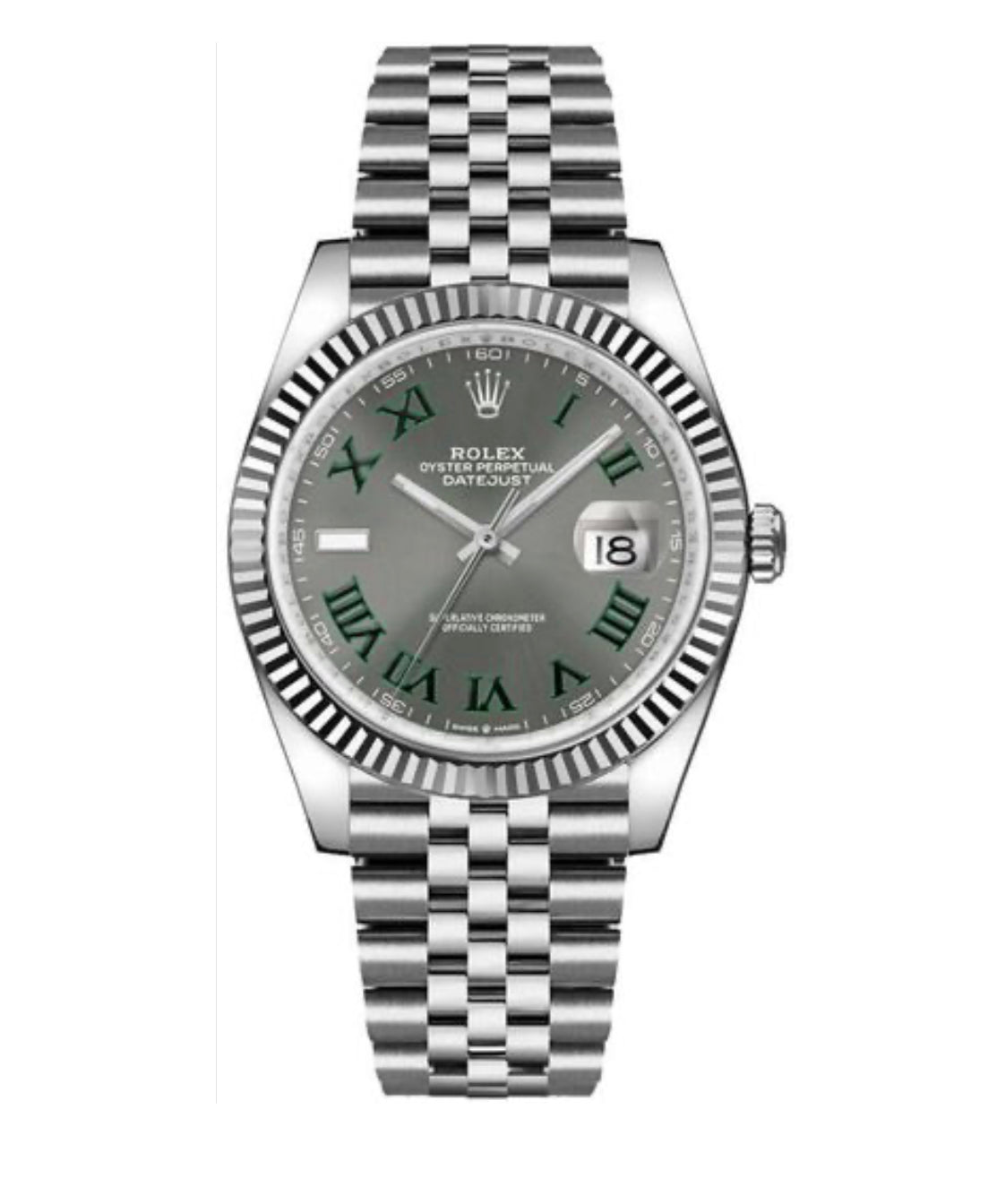 Buy Online Watch Rolex Datejust ref. 126300 Wimbledon Dial Full Set –  Debonar Watches Sp. z o.o